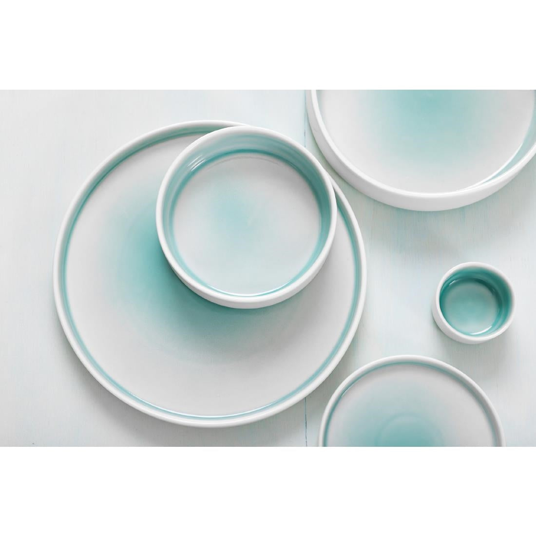 Olympia Fondant Plate Mint - 152mm 6" (6 Pack) (156(Ø)x19(H)mm. Pack Quantity: 6) • PAS-CU429