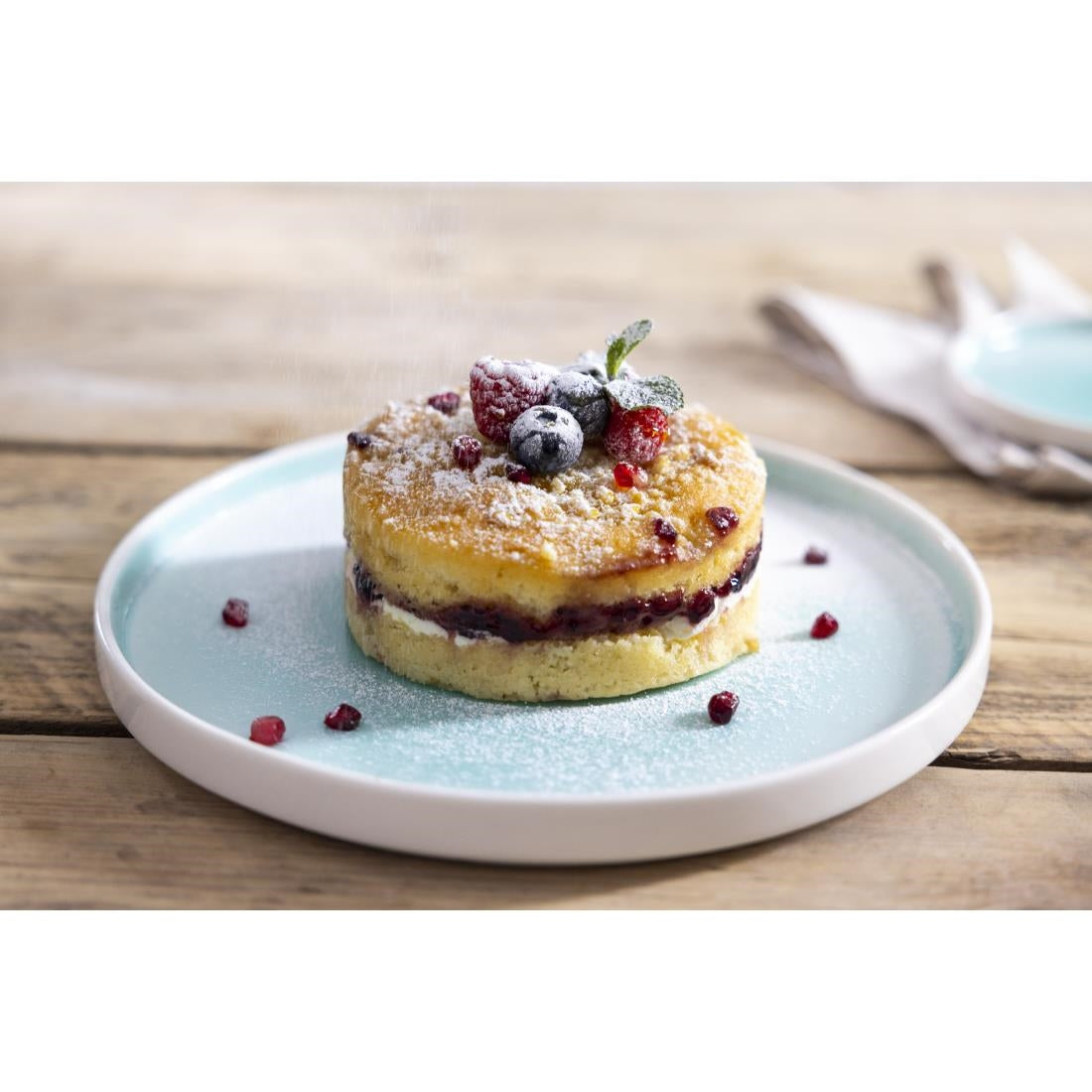 Olympia Fondant Plate Mint - 270mm 10 2/3" (4 Pack) • PAS-CU434