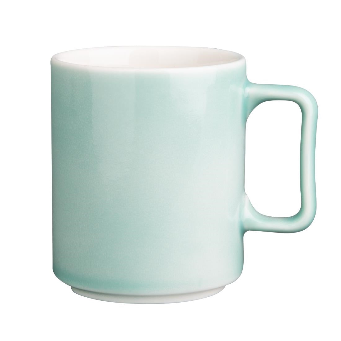 Olympia Fondant Mug Mint - 340ml 11 1/2fl oz (6 Pack) (81(Ø)x97(H)mm. Pack Quantity: 6) • PAS-CU436
