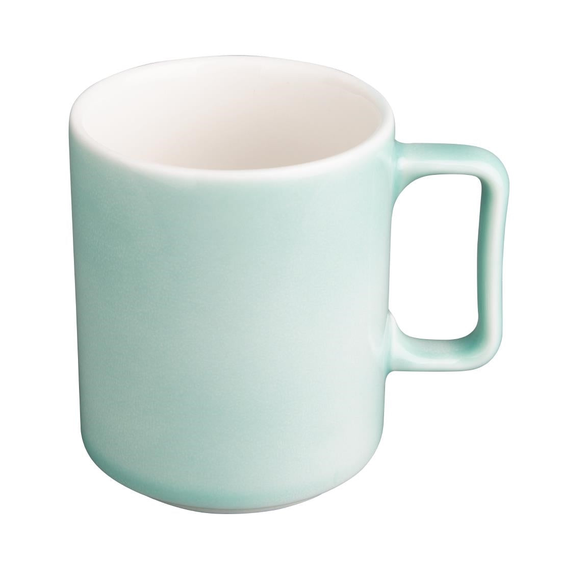 Olympia Fondant Mug Mint - 340ml 11 1/2fl oz (6 Pack) (81(Ø)x97(H)mm. Pack Quantity: 6) • PAS-CU436