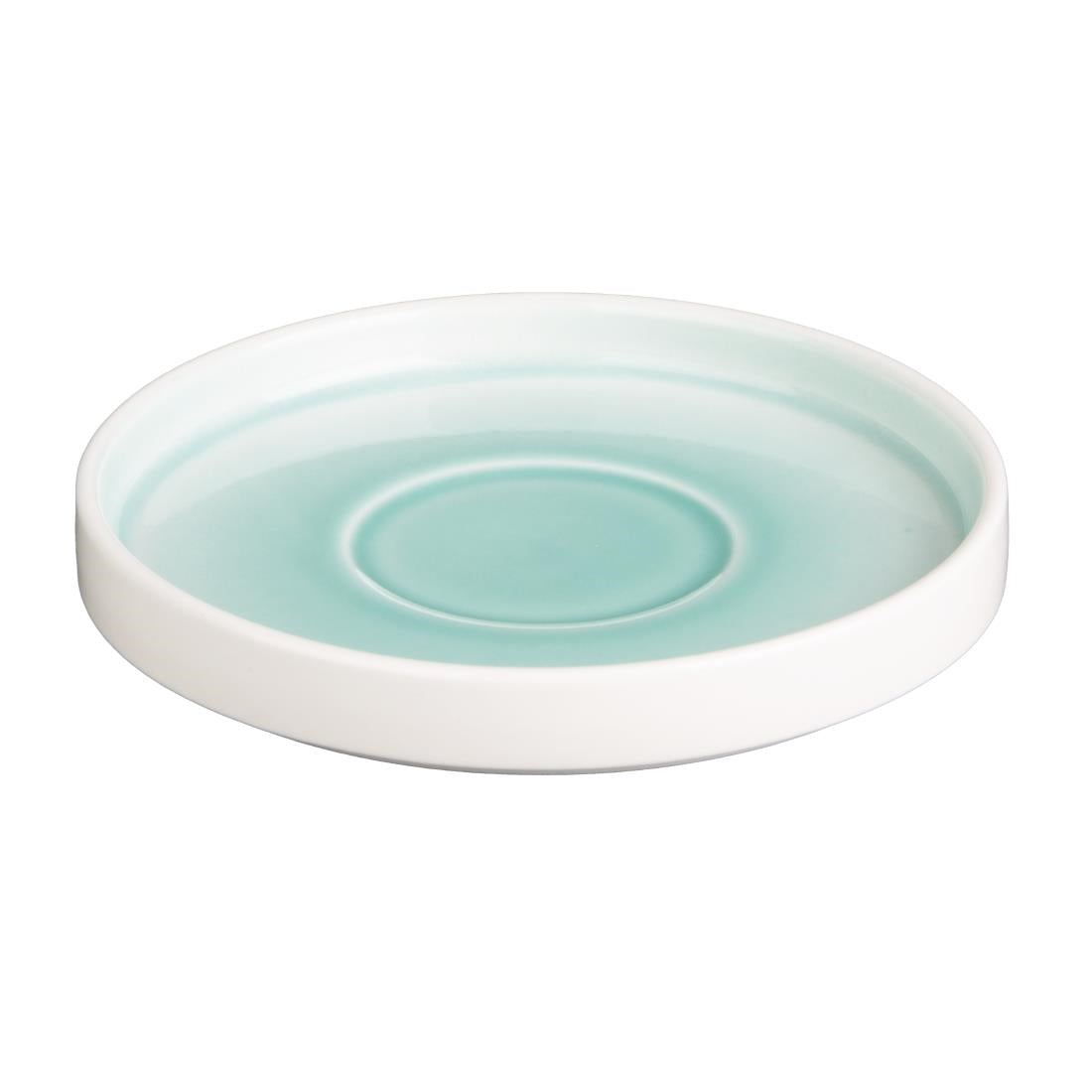 Olympia Fondant Saucers Mint 155mm for CU444 (6 Pack) (155(Ø)x21(H)mm. Pack Quantity: 6) • PAS-CU445