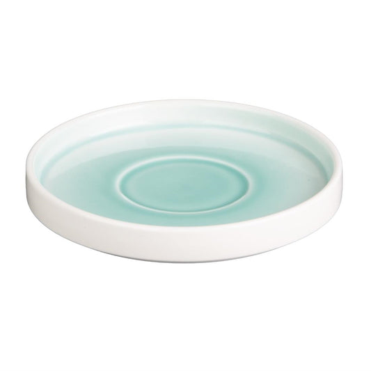 Olympia Fondant Saucers Mint 155mm for CU444 (6 Pack) (155(Ø)x21(H)mm. Pack Quantity: 6) • PAS-CU445