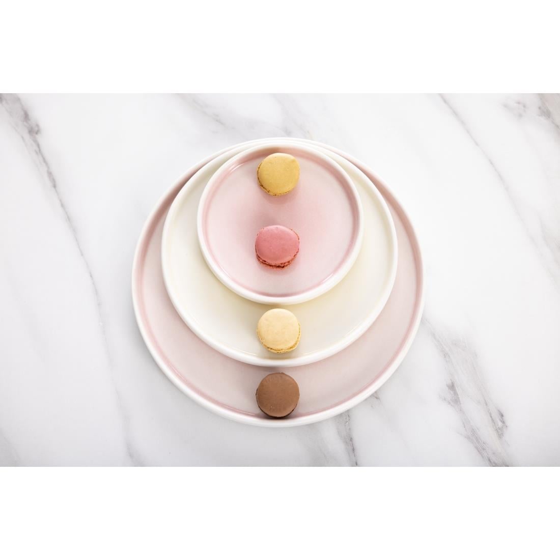 Olympia Fondant Plate Pink - 152mm 6" (6 Pack) (156(Ø)x19(H)mm. Pack Quantity: 6) • PAS-CU447