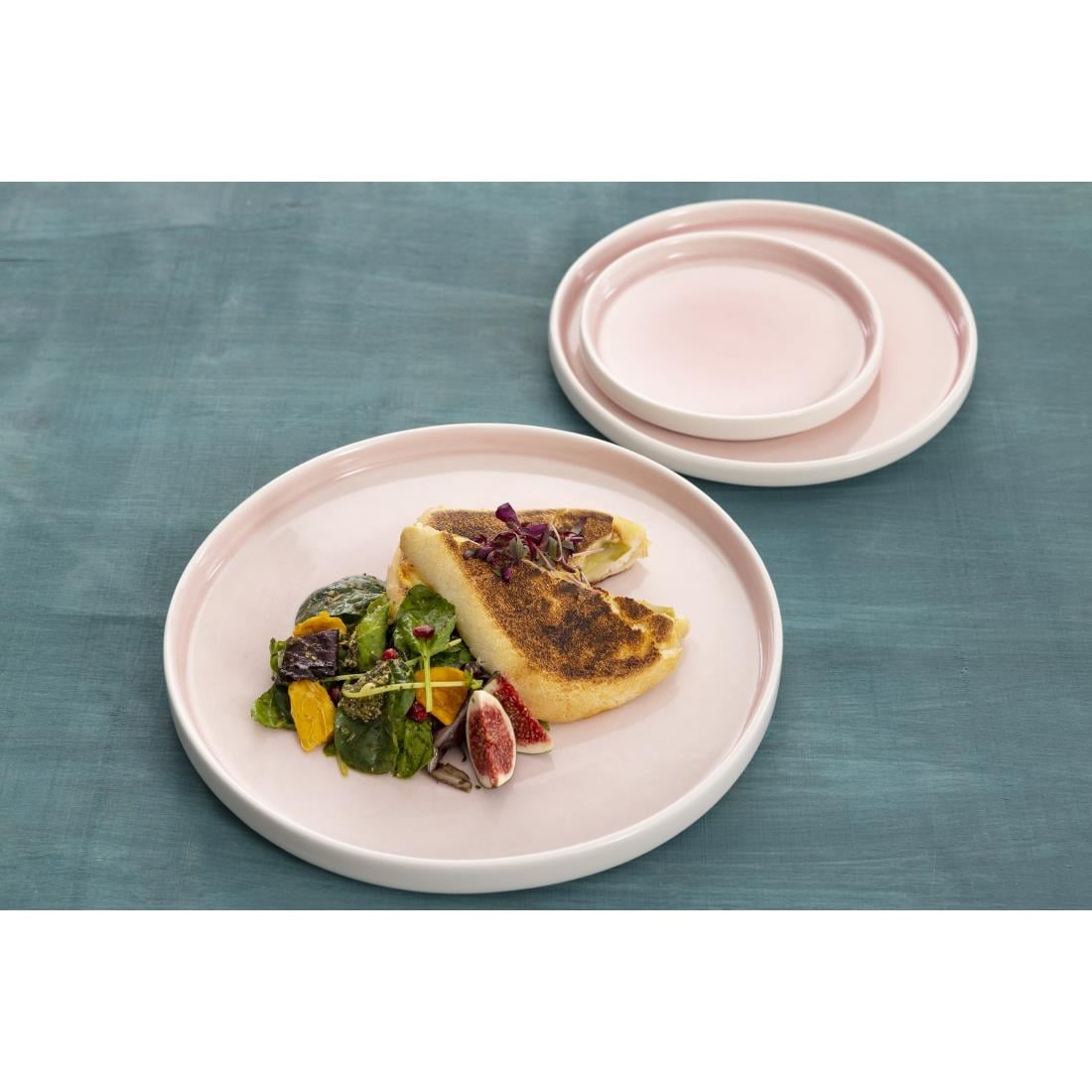 Olympia Fondant Plate Pink - 152mm 6" (6 Pack) (156(Ø)x19(H)mm. Pack Quantity: 6) • PAS-CU447