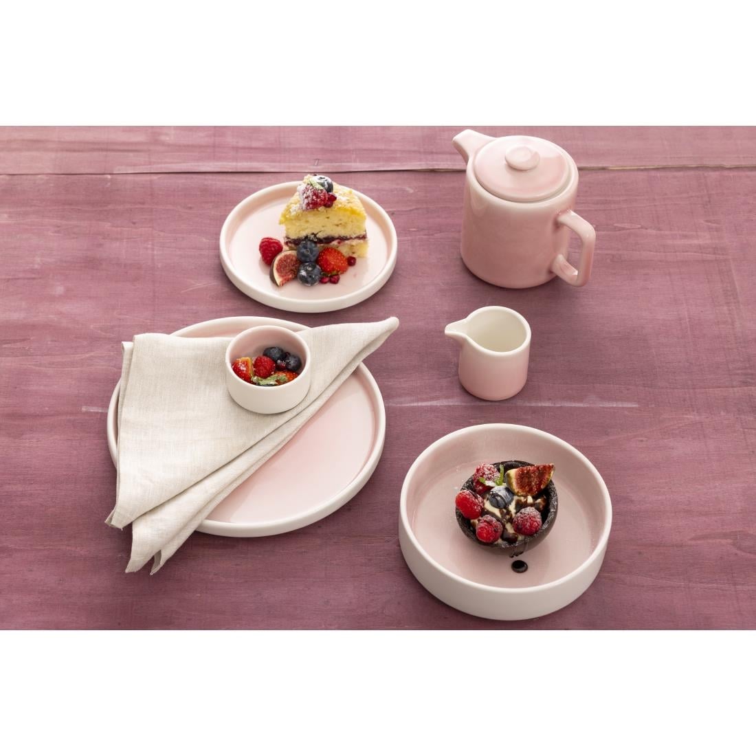 Olympia Fondant Stacking Bowl Pink - 215mm 8 1/2" (Box 4) • PAS-CU450