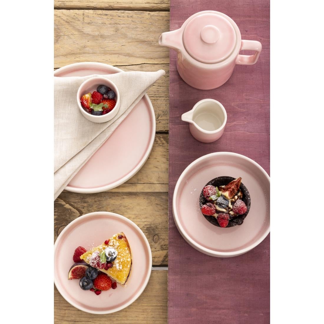 Olympia Fondant Tea Pot Pink - 450ml (2 Pack) (Pack of 2) • PAS-CU457