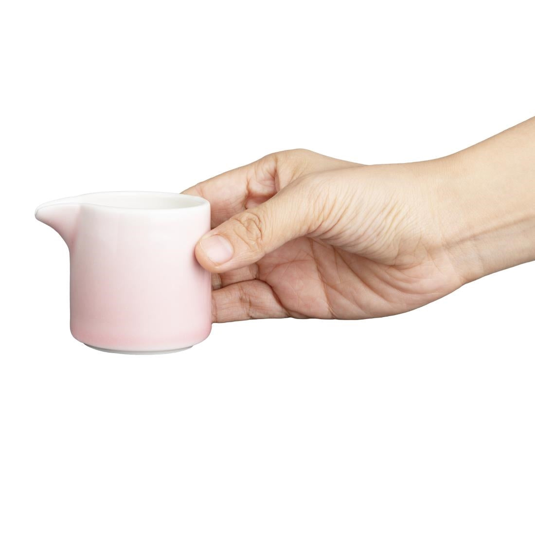 Olympia Fondant Milk Jug Pink - 100ml 3 1/3fl oz (12 Pack) (55(Ø)x56(H)mm. Pack Quantity: 12) • PAS-CU456