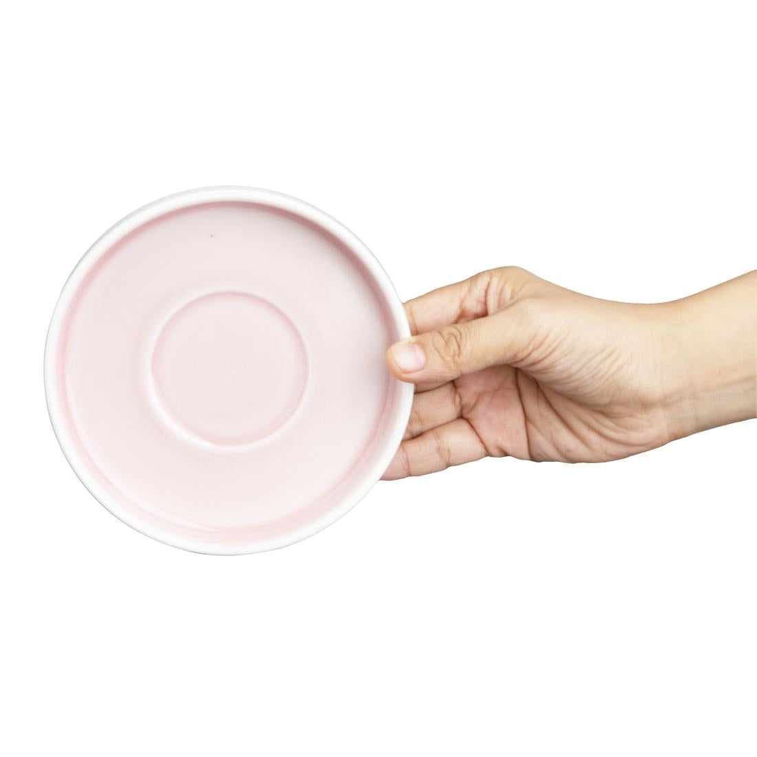 Olympia Fondant Saucer Pink - 136mm for CU460 (6 Pack) (136(Ø)x21(H)mm. Pack Quantity: 6) • PAS-CU461