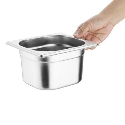 Vogue Heavy Duty St/St - GN 1/6 100mm • PAS-CU516