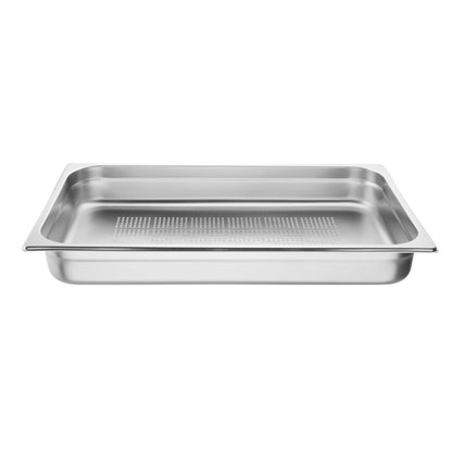 Vogue Heavy Duty Stainless Steel Perforated - GN 1/1 65mm • PAS-CU518
