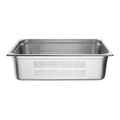 Vogue Heavy Duty Stainless Steel Perforated GN - 1/1 150mm • PAS-CU519