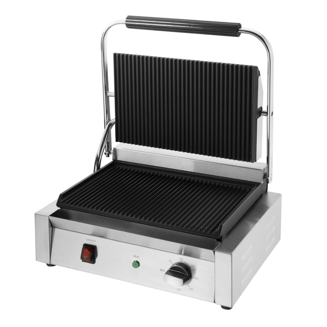 Apuro Bistro Large Ribbed Contact Grill • PAS-CU602-A