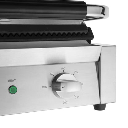 Apuro Bistro Large Ribbed Contact Grill • PAS-CU602-A