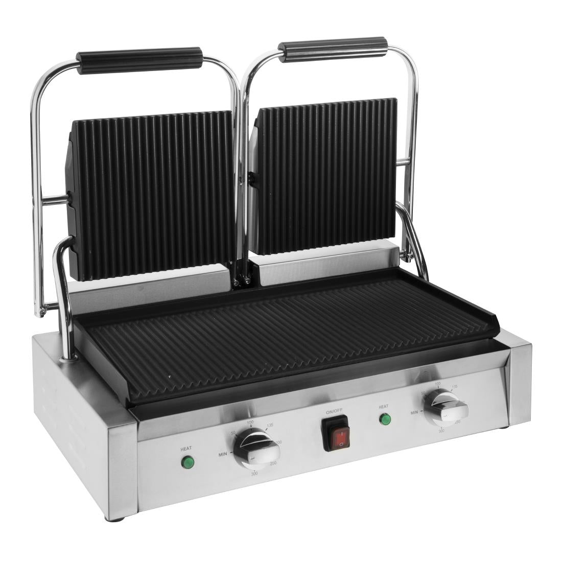 Apuro Bistro Double Ribbed Contact Grill • PAS-CU604-A