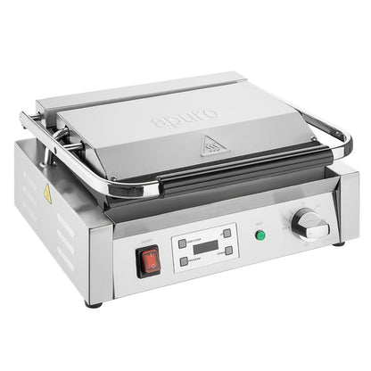 Apuro Large Contact Grill Flat Plates with Timer • PAS-CU607-A