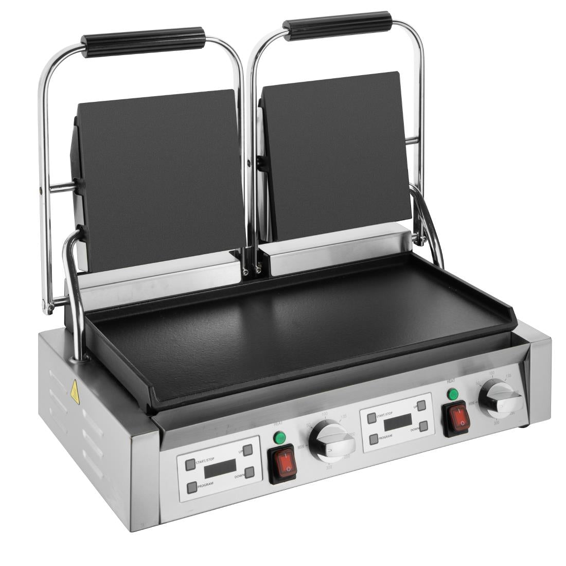 Apuro Double Contact Grill Flat Plates with Timer • PAS-CU610-A