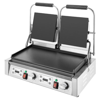 Apuro Double Contact Grill Flat Plates with Timer • PAS-CU610-A
