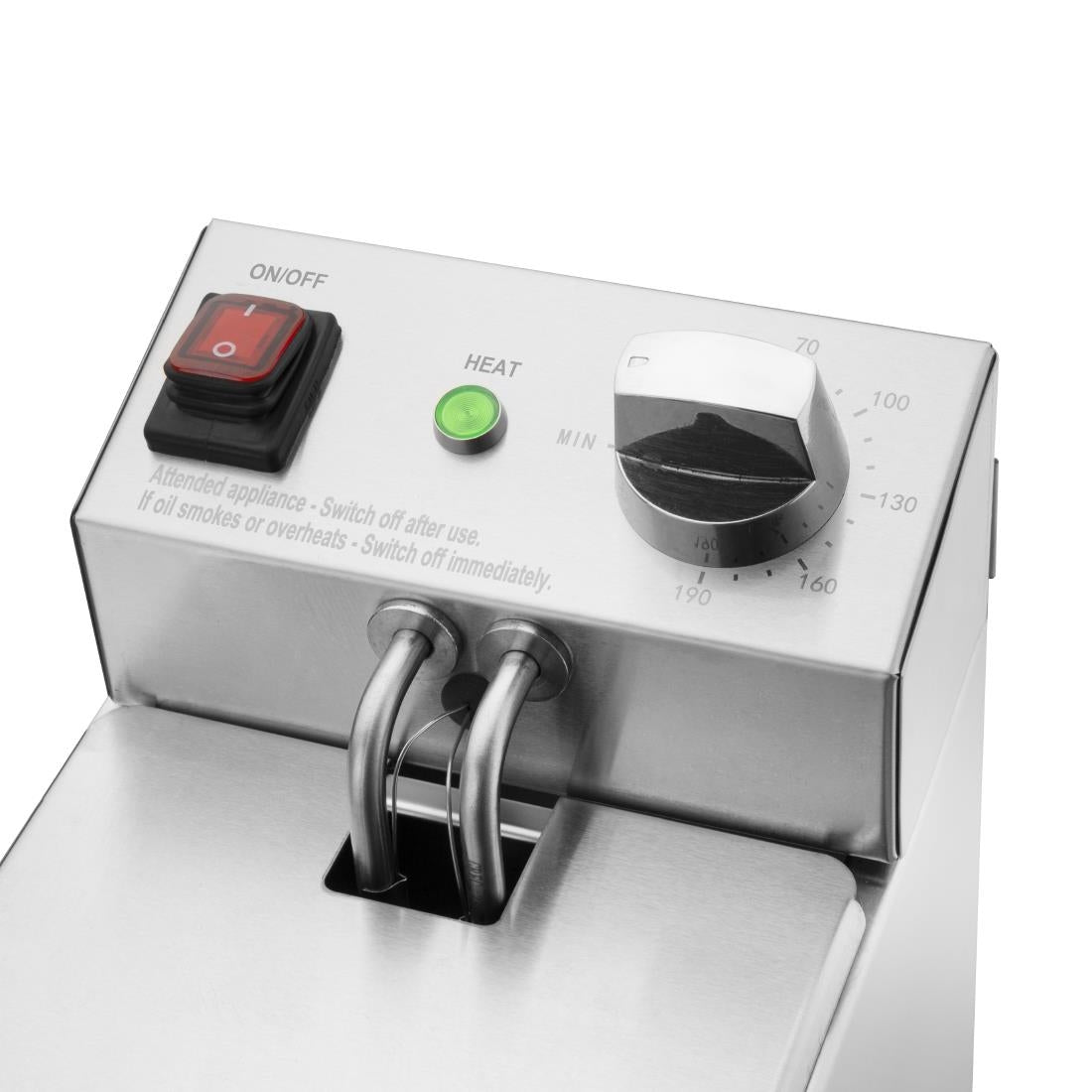 Apuro Single Tank Fryer - 3Ltr - 2kW • PAS-CU614-A