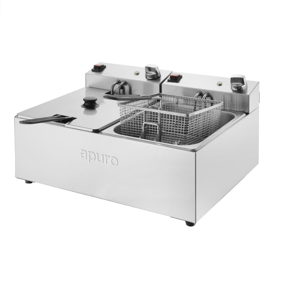 Apuro 5L Double Electric Fryer • PAS-CU619-A