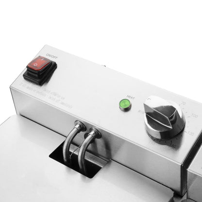 Apuro Twin Tank Fryer 2x5Ltr (2x2.8kW. Oil Capacity:2x5Ltr) • PAS-CU619-A