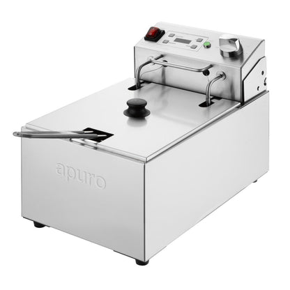 Apuro Single Electric Fryer with Timer 5Ltr • PAS-CU622-A