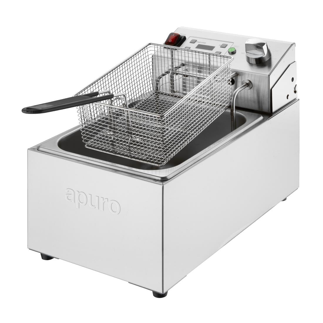Apuro Single Electric Fryer with Timer 5Ltr • PAS-CU622-A