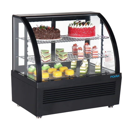 Polar C-Series Countertop Display Fridge Black 100Ltr • PAS-CU636-A