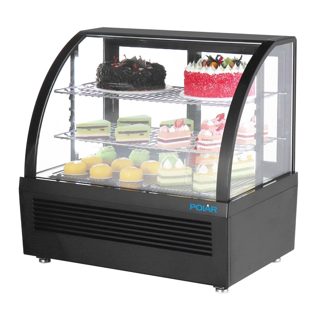 Polar C-Series Countertop Display Fridge Black 100Ltr • PAS-CU636-A