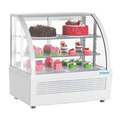 Polar C-Series Countertop Display Fridge White 100Ltr • PAS-CU637-A