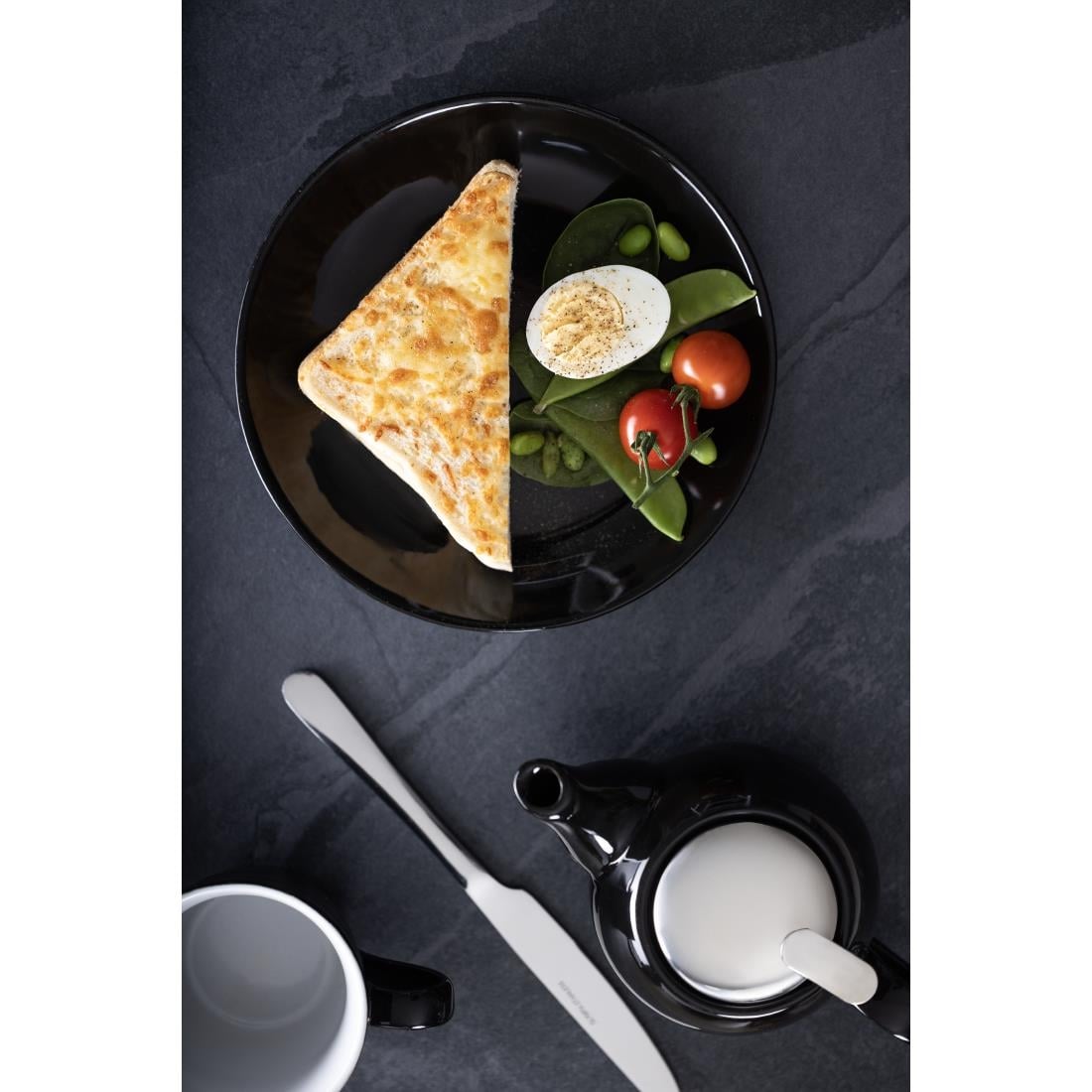 Olympia Cafe Teapot Black - 510ml 18fl oz (Box 1) • PAS-CU958