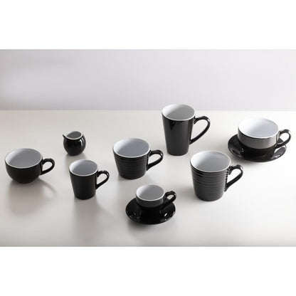 Olympia Cafe Espresso Saucer Black (Fits CU952) (Box 12) • PAS-CU955