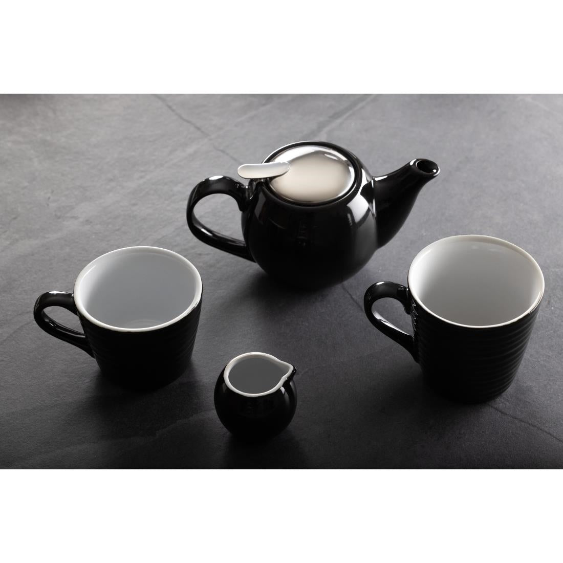 Olympia Cafe Coffee Cup Black - 230ml 8fl oz (Box 12) • PAS-CU953