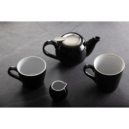 Olympia Cafe Coffee Cup Black - 230ml 8fl oz (Box 12) • PAS-CU953