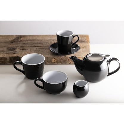Olympia Cafe Coffee Cup Black - 230ml 8fl oz (Box 12) • PAS-CU953