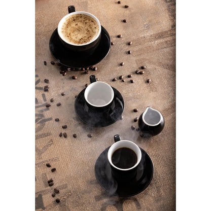 Olympia Cafe Coffee Cup Black - 230ml 8fl oz (Box 12) • PAS-CU953
