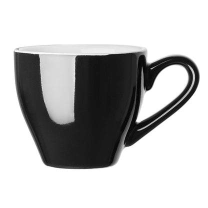 Olympia Cafe Espresso Cup Black - 100ml 3.38fl oz (12 Pack) (100ml/4oz. Pack quantity: 12) • PAS-CU952