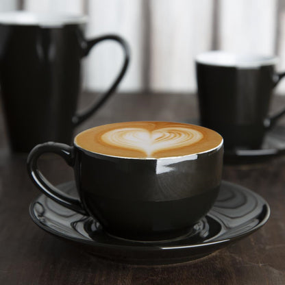 Olympia Cafe Coffee Cup Black - 230ml 8fl oz (Box 12) • PAS-CU953