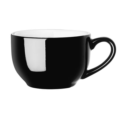 Olympia Cafe Cappuccino Cup Black - 340ml 11.5fl oz (Box 12) • PAS-CU954
