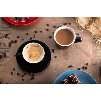 Olympia Cafe Cappuccino Cup Black - 340ml 11.5fl oz (Box 12) • PAS-CU954