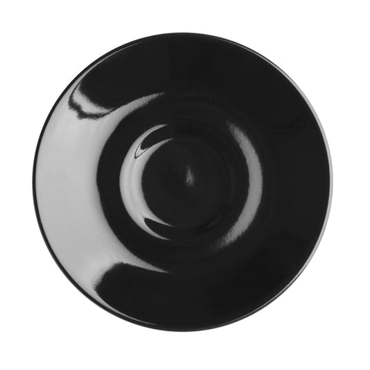 Olympia Cafe Espresso Saucer Black (Fits CU952) (12 Pack) (Fits CU952 | Pack quantity: 12) • PAS-CU955