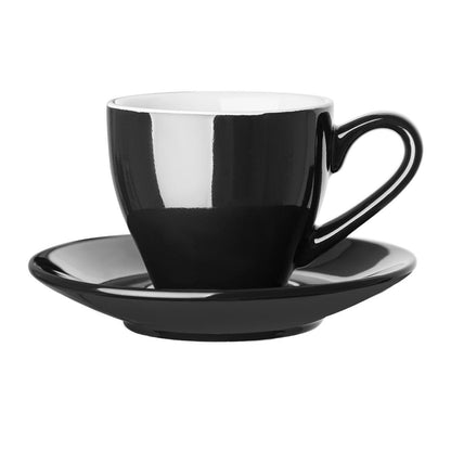 Olympia Cafe Espresso Saucer Black (Fits CU952) (Box 12) • PAS-CU955