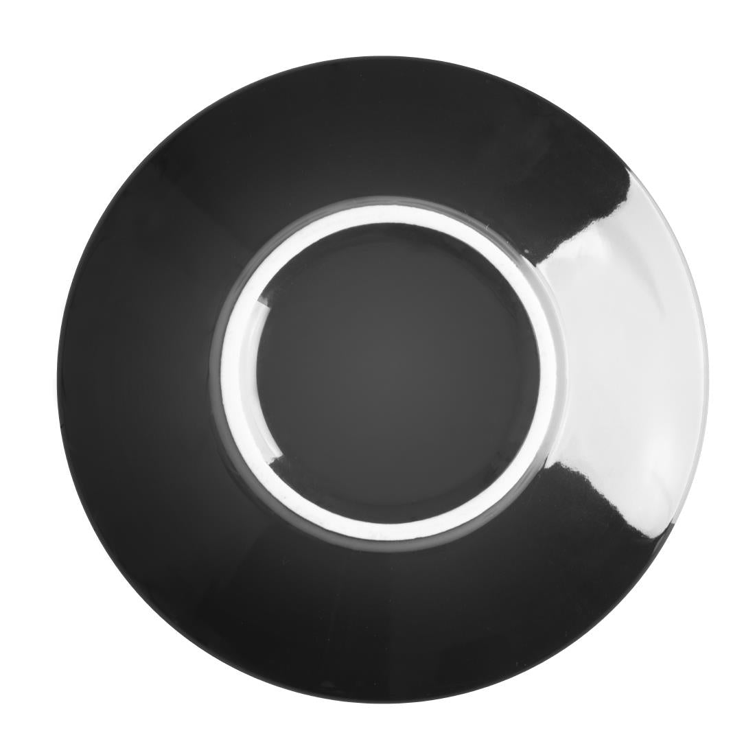 Olympia Cafe Espresso Saucer Black (Fits CU952) (Box 12) • PAS-CU955