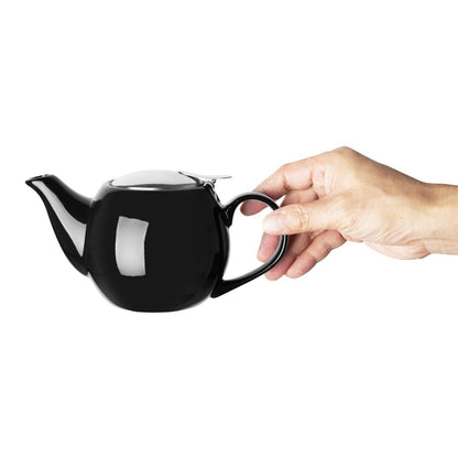 Olympia Cafe Teapot Black - 510ml 18fl oz (Box 1) • PAS-CU958