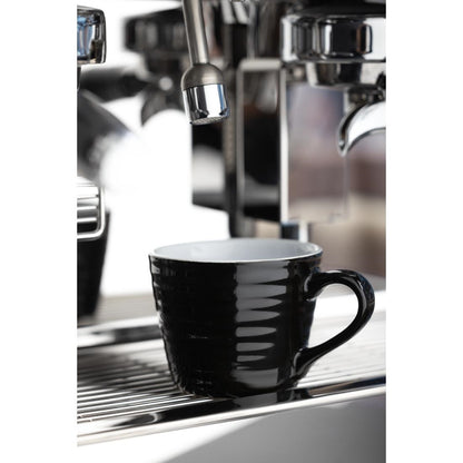 Olympia Cafe Aroma Mug Black - 230ml 8fl oz (6 Pack) (230ml / 7.7oz | Pack quantity: 6) • PAS-CU960