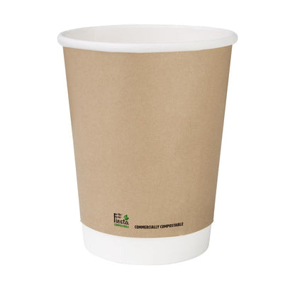 Fiesta Compostable Hot Cup Single Wall Kraft 225ml (1000 Pack) (225ml | Pack Quantity: 1000) • PAS-CU980