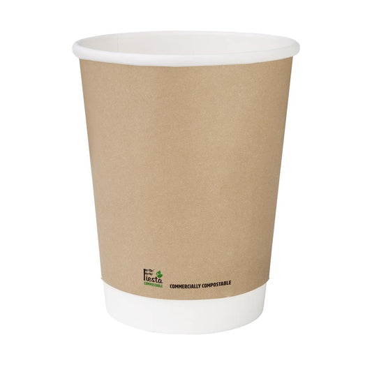 Fiesta Compostable Hot Cup Single Wall Kraft 225ml (1000 Pack) (225ml | Pack Quantity: 1000) • PAS-CU980