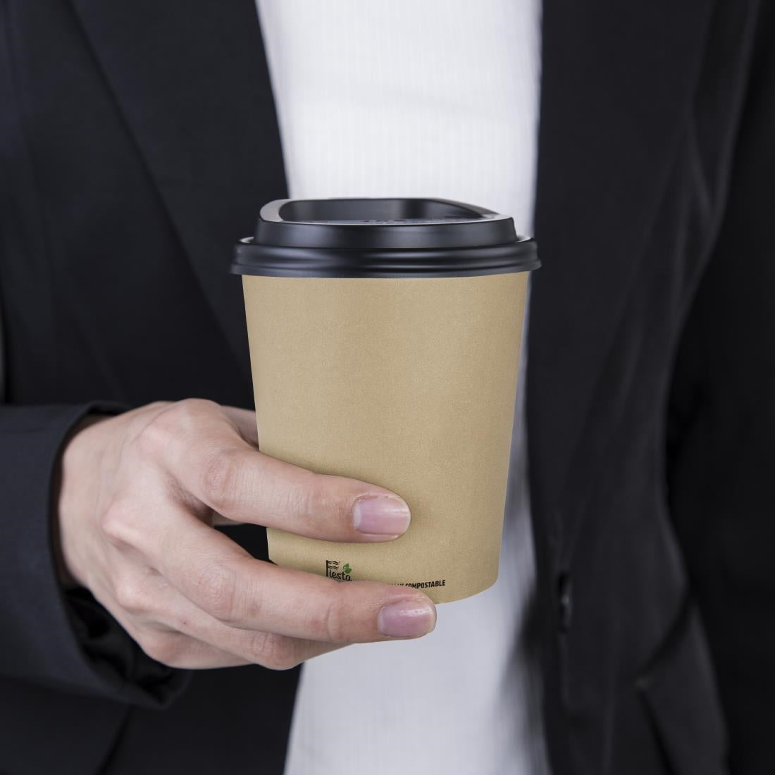 Fiesta Compostable Hot Cup Single Wall Kraft 225ml (1000 Pack) (225ml | Pack Quantity: 1000) • PAS-CU980