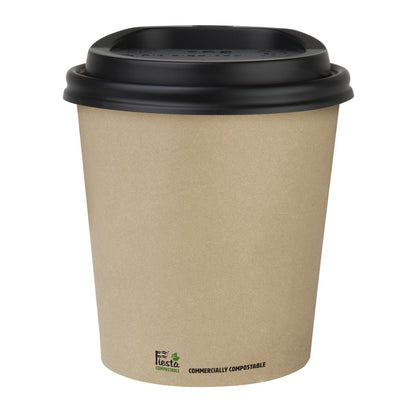 Fiesta Compostable Coffee Cup Single Wall Kind Kraft 225ml (50 Pack) (225ml. Pack Quantity: 50) • PAS-CU981