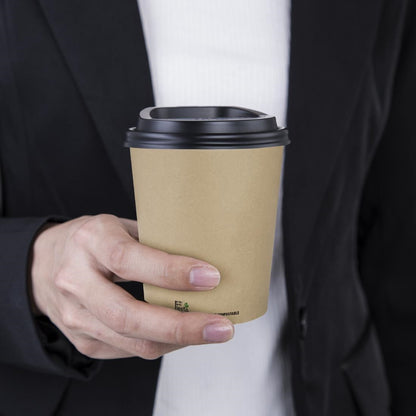 Fiesta Compostable Coffee Cup Single Wall Kind Kraft 225ml (50 Pack) (225ml. Pack Quantity: 50) • PAS-CU981