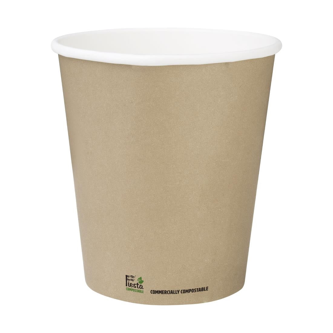 Fiesta Compostable Coffee Cups Single Wall 340ml (50 Pack) (340ml. Pack Quantity: 50.) • PAS-CU983